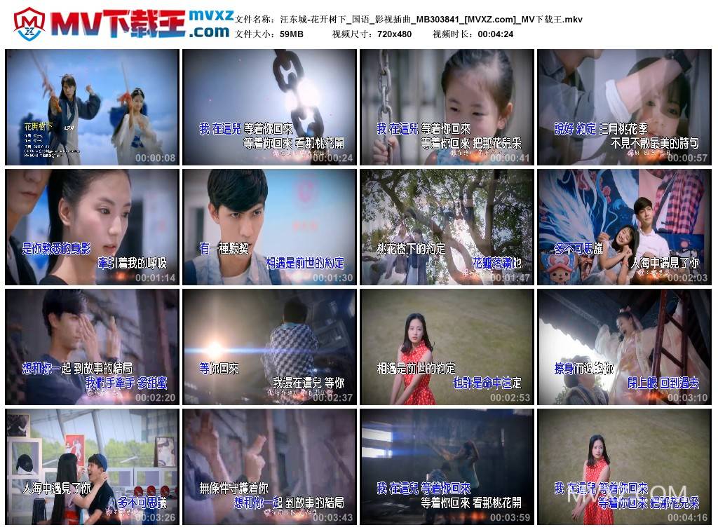 汪东城-花开树下_国语_影视插曲_MB303841